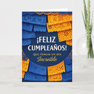 carte d'anniversaire en espagnol pour hommes 