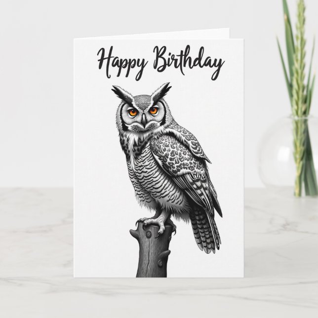 Carte d'anniversaire en nuances de gris spéciale (Devant)