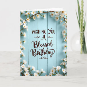 Carte d'anniversaire en planche pastel
