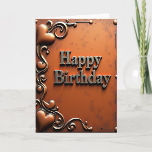 Carte d'anniversaire en relief