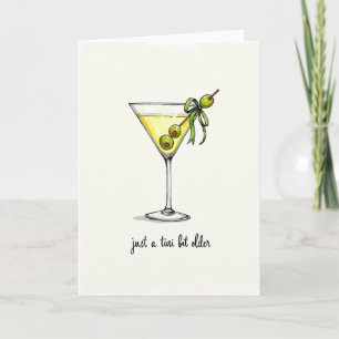 Carte d'anniversaire en verre élégante