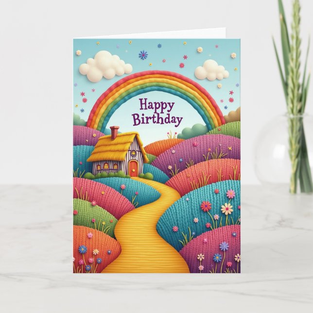 Carte d'anniversaire Enchantée (Devant)