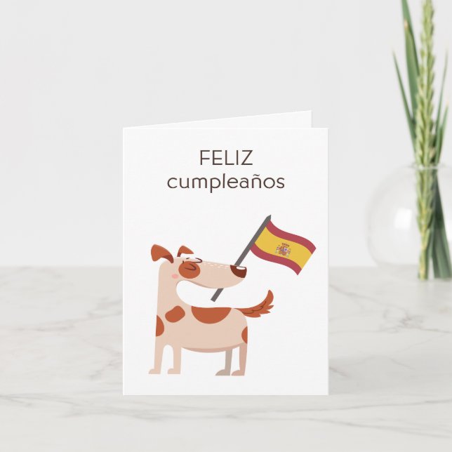 Carte d'anniversaire espagnole - feliz cumpleaños (Devant)