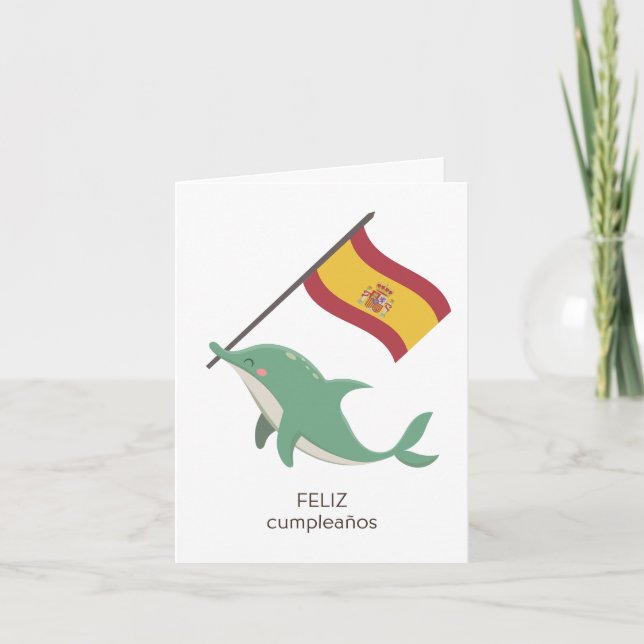 Carte d'anniversaire espagnole - feliz cumpleaños (Devant)