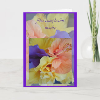 Carte d'anniversaire espagnole pour la maman