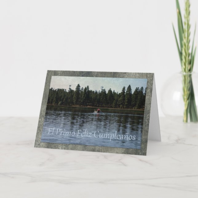 Carte d'anniversaire espagnole pour le cousin (Devant)