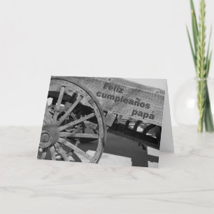 Carte d'anniversaire espagnole pour le papa