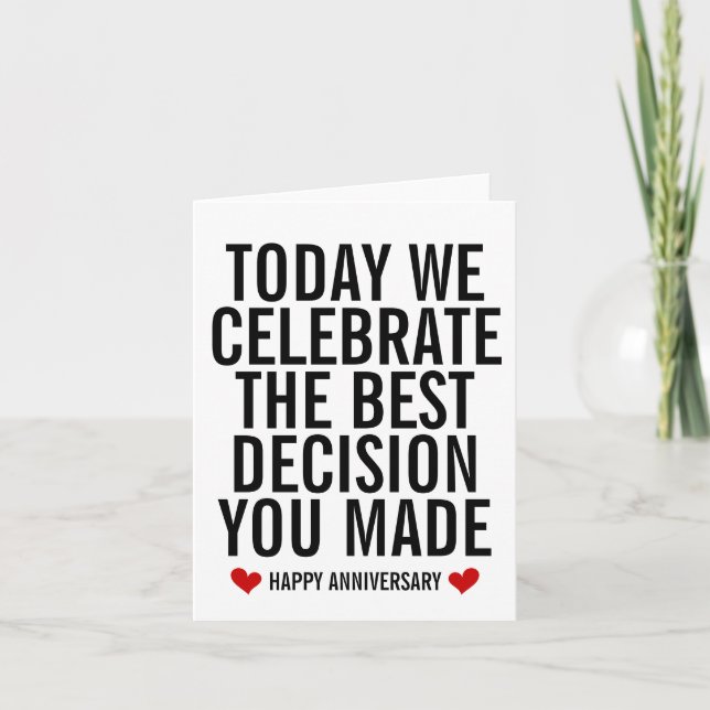 Carte d'anniversaire et d'anniversaire de mariage  (Devant)