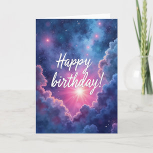 Carte d'anniversaire éthérée