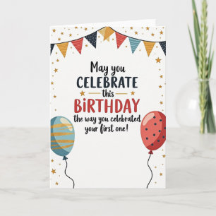 Carte d'anniversaire Étoile Brillante