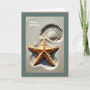 Carte d'anniversaire Étoile de mer