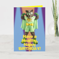 Carte d'anniversaire ETV Smart Cat