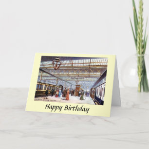 Carte d'anniversaire - Euston Station, Londres