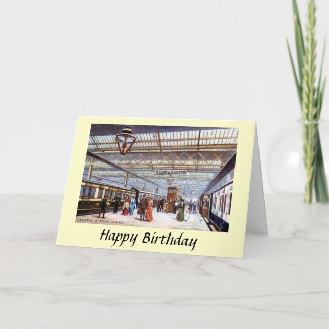 Carte d'anniversaire - Euston Station, Londres (Devant)