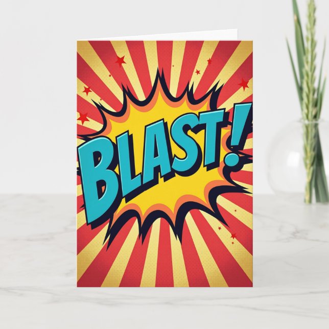 Carte d'anniversaire Explosion (Devant)