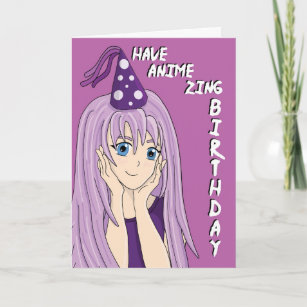 Carte d'anniversaire Extraordinaire Anime Zing