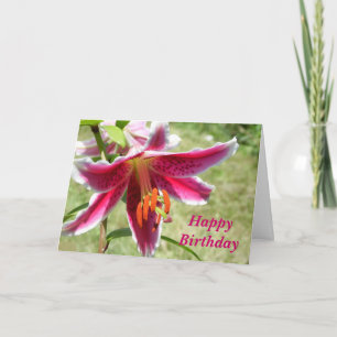 Carte d'anniversaire Extraordinaire Lily