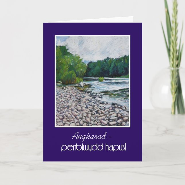 Carte d'anniversaire faite sur commande de (Devant)