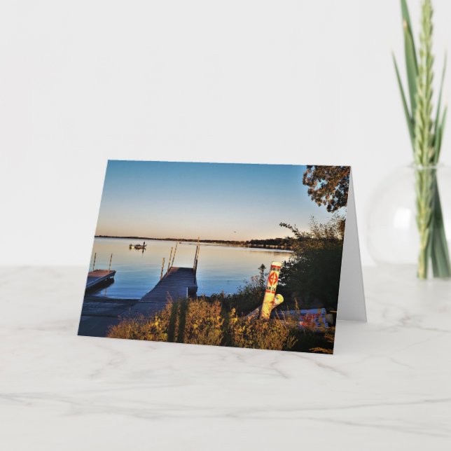 Carte d'anniversaire "Fall Upon Green Lake" (Devant)