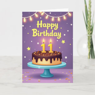 Carte D'anniversaire Fantaisiste 11 Ans