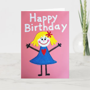 Carte d'anniversaire fantaisiste en papier découpé