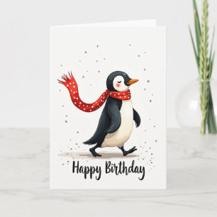 Carte d'anniversaire fantaisiste oiseau doux