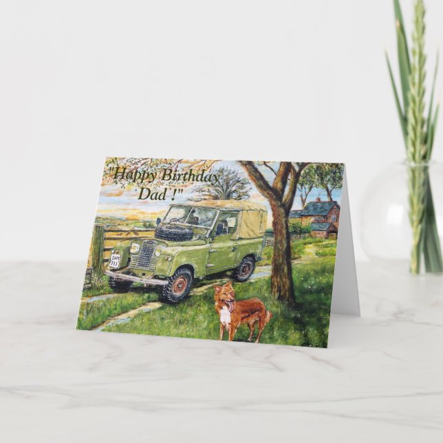 Carte d'anniversaire "FARM" pour papa (Devant)