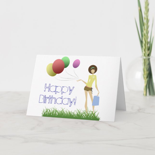 Carte d'anniversaire fascinante de gallon (Devant)