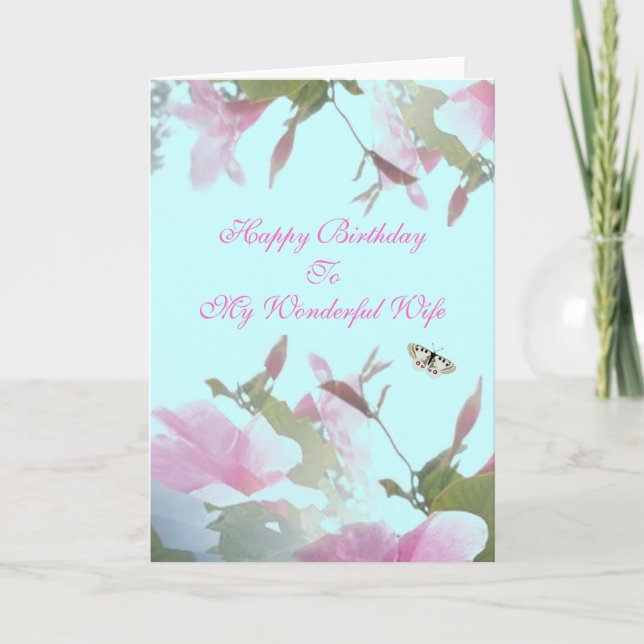 Carte d'anniversaire femme merveilleuse (Devant)