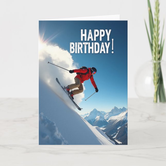 Carte d'anniversaire festive (Devant)