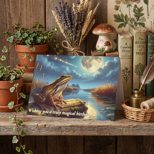 Carte d'anniversaire fêtant la Grenouille de bassi