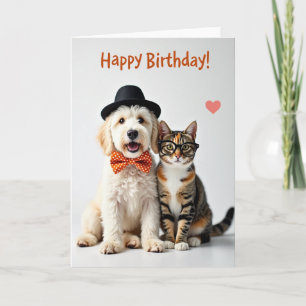 Carte d'anniversaire Fête pour Animaux Chic