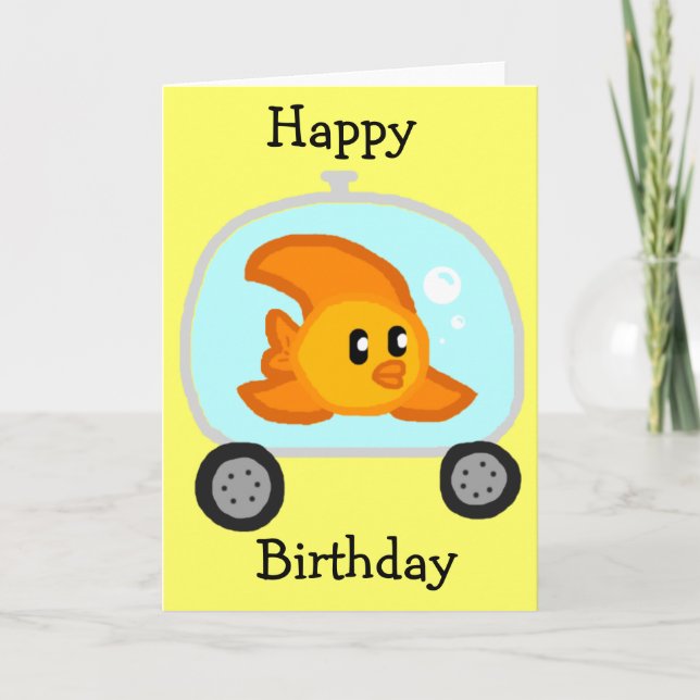Carte d'anniversaire Fish 2.0 (Devant)