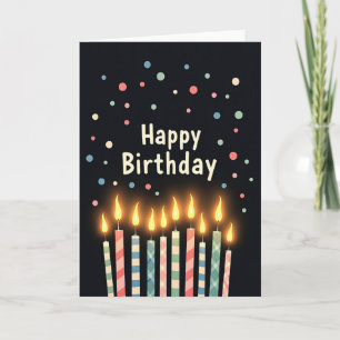 Carte d'anniversaire Flamme Fantaisiste