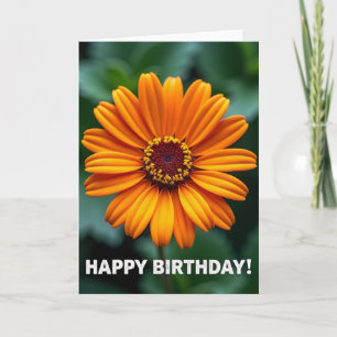 Carte d'anniversaire Fleur Bokeh