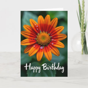 Carte d'anniversaire Fleur de Feu