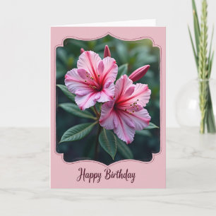 Carte d'anniversaire Fleur de rose