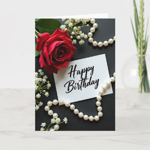Carte d'anniversaire Fleur Écarlate