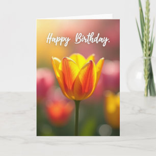Carte d'anniversaire Fleur éclatante