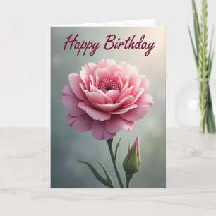 Carte d'anniversaire Fleur Luxuriante