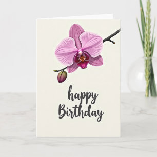 Carte d'anniversaire Fleur Resplendissante