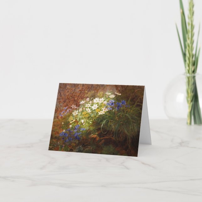 Carte d'anniversaire fleur sauvage (Devant)