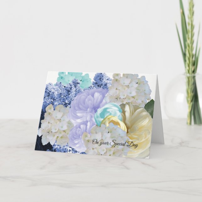 Carte d'anniversaire Fleurs de rêve (Devant)