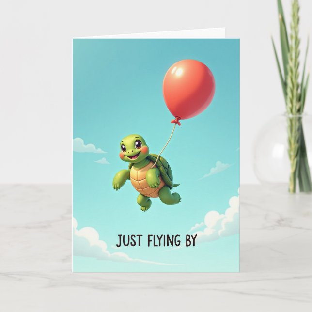 Carte d'anniversaire Floating Wonder (Devant)