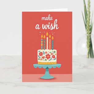 Carte d'anniversaire Floral Wish