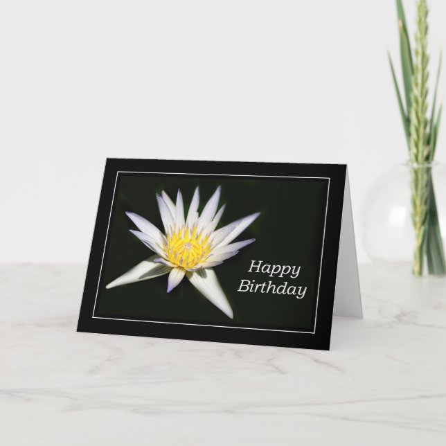 Carte d'anniversaire florale (Devant)