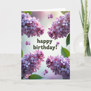 Carte d'anniversaire florale