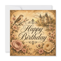 carte d'anniversaire florale 