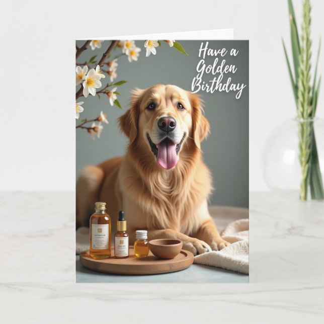 Carte d'anniversaire Florale de Printemps (Devant)