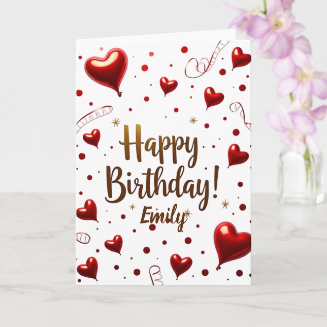 Carte d'anniversaire florale délicieuse en florais (Orchidée)